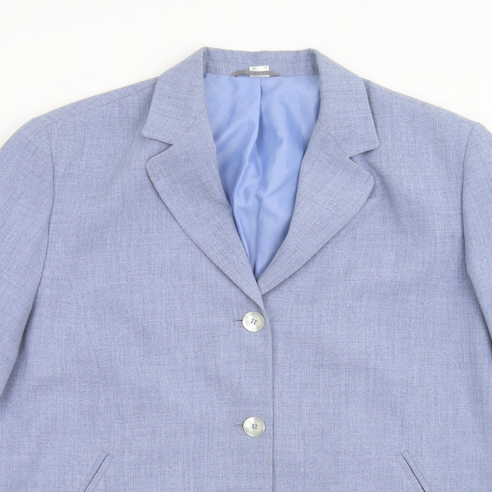 Preworn Womens Blue   Jacket Blazer Size 16
