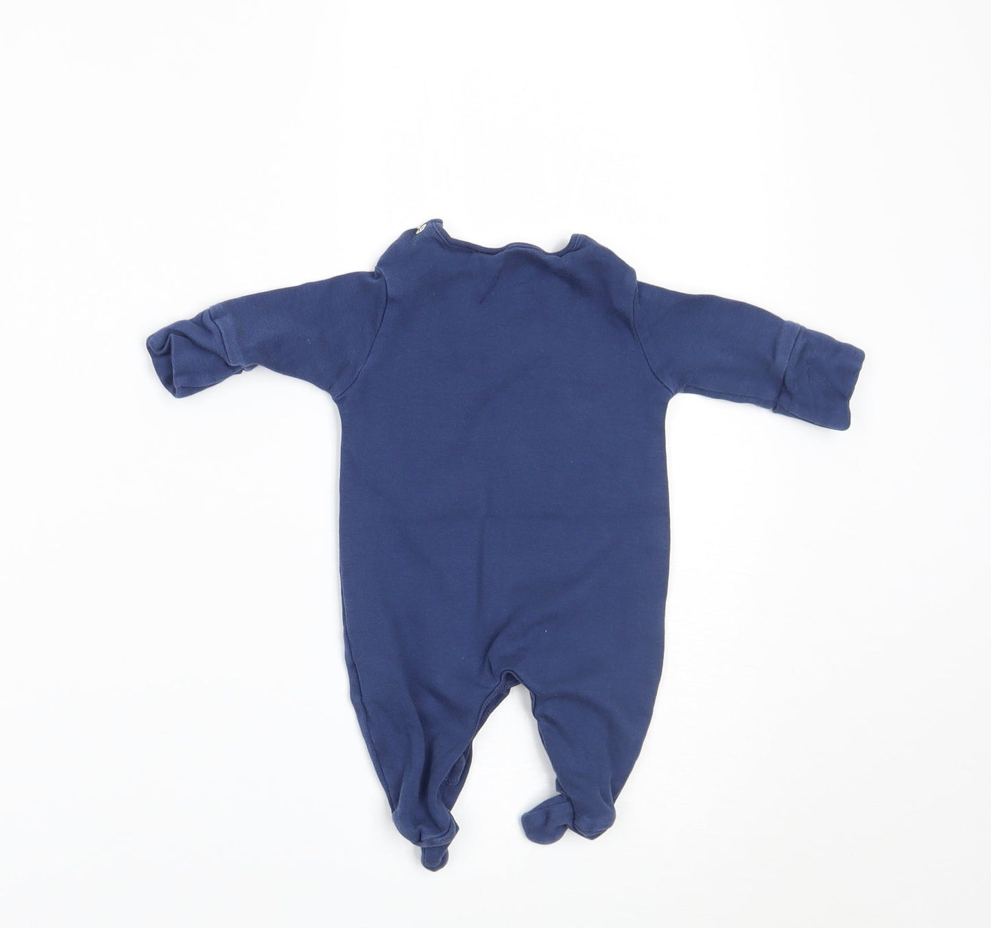 NEXT Boys Blue   Babygrow One-Piece Size Newborn  - BUILT IN MITTENS