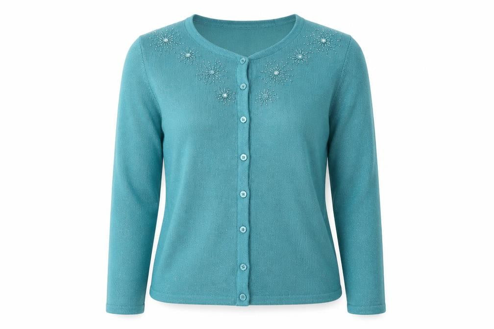 Bonmarché Womens Blue Cardigan Jumper Size S
