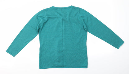 Bonmarché Womens Blue Cardigan Jumper Size S