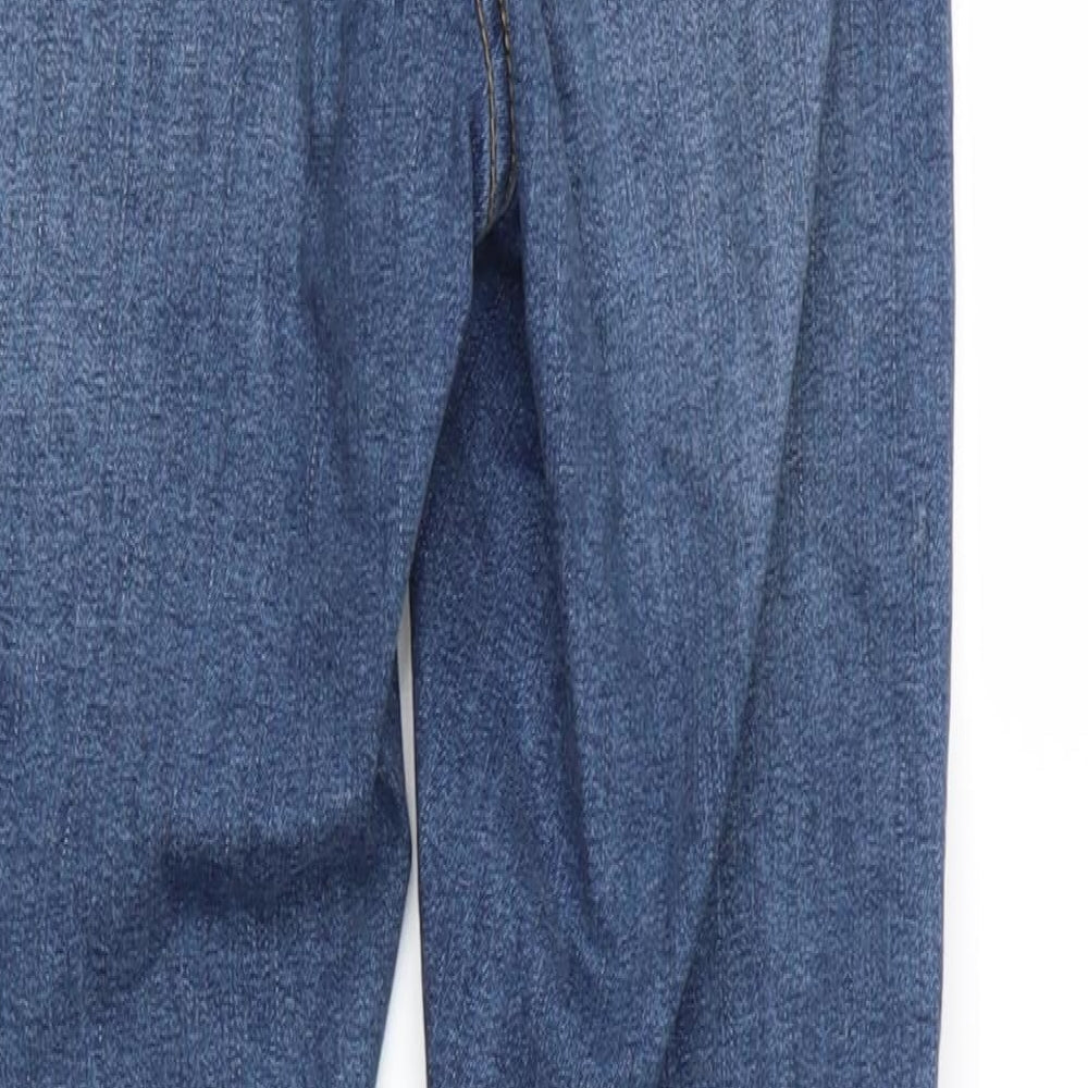 Topshop Womens Blue   Straight Jeans Size 25 in L28 in