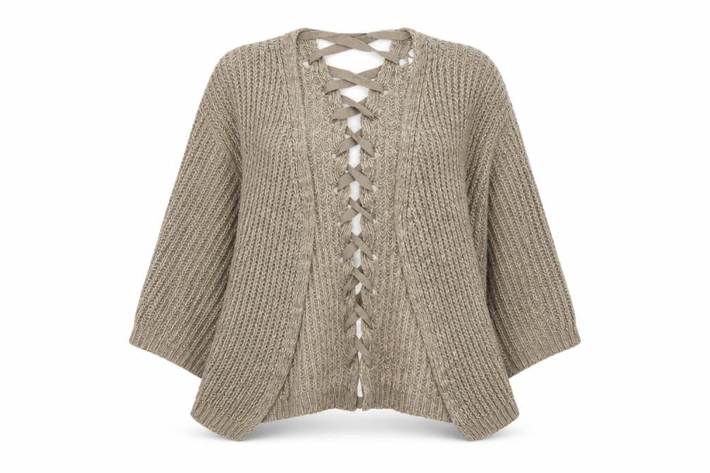 PRETTYLITTLETHING Womens Gold   Cape Jumper Size 10