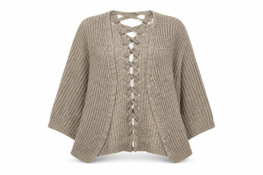 PRETTYLITTLETHING Womens Gold   Cape Jumper Size 10