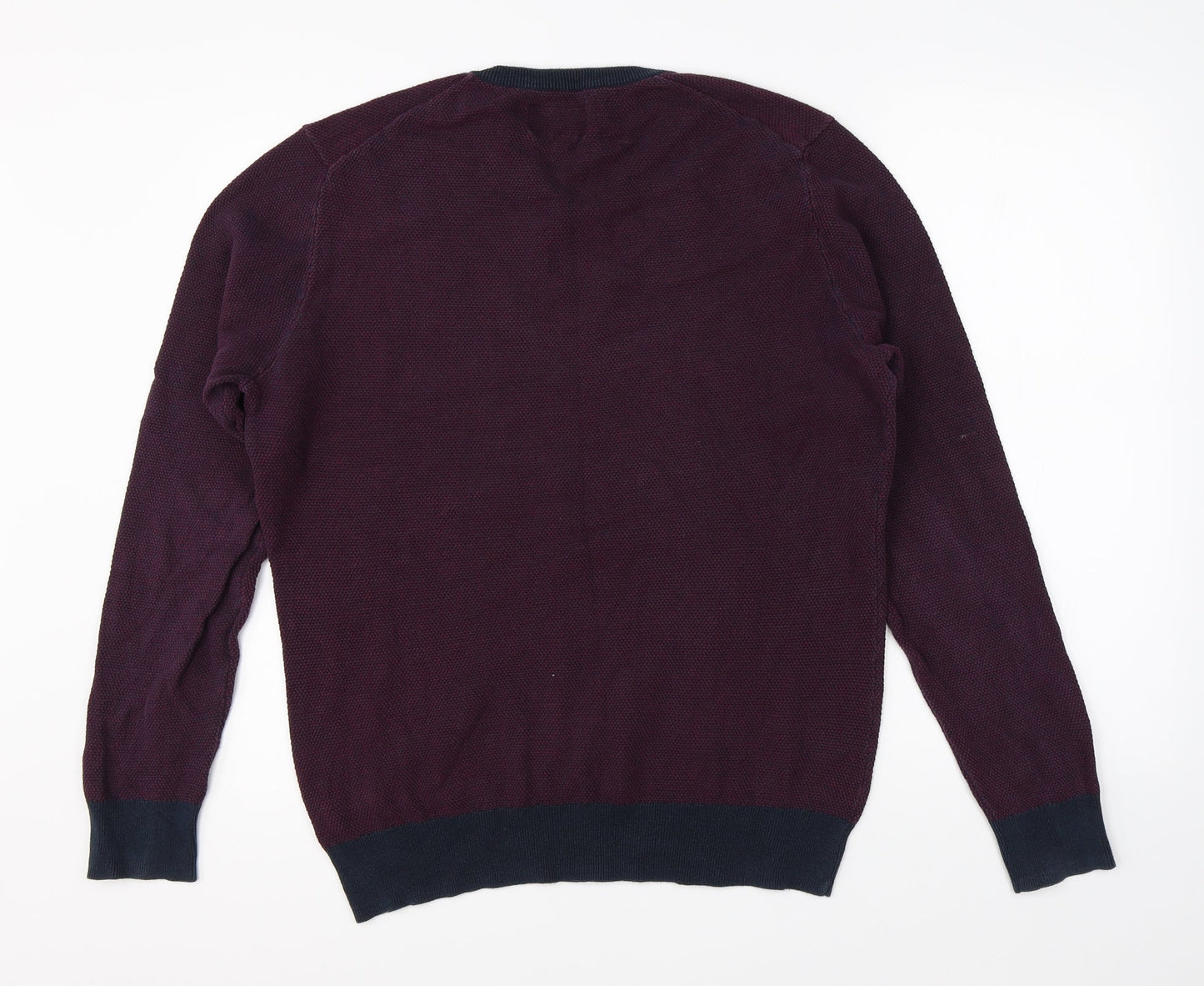 Criminal Mens Purple   Pullover Jumper Size L