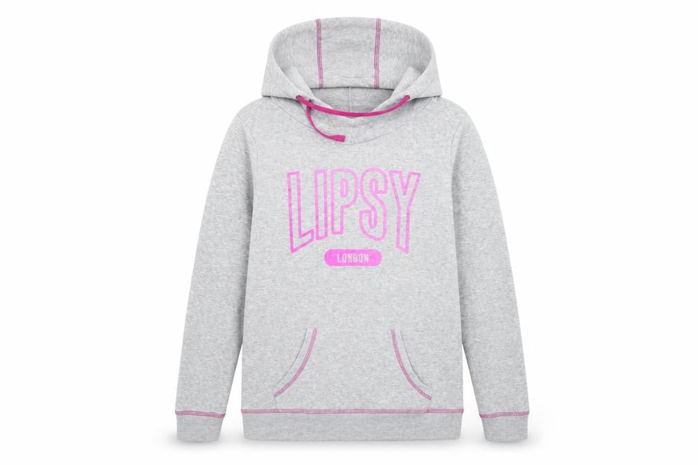 Lipsey Womens Grey   Pullover Hoodie Size 12
