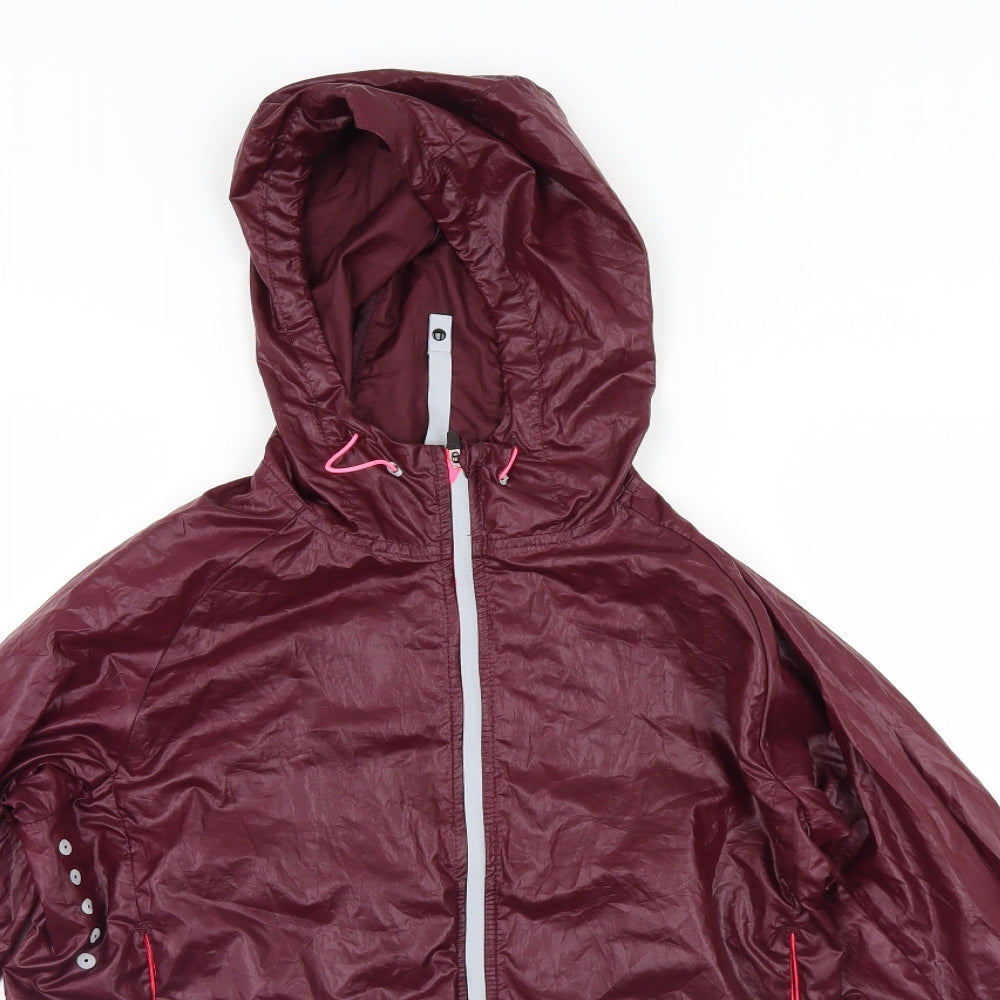 H&M Womens Purple   Rain Coat Jacket Size XS