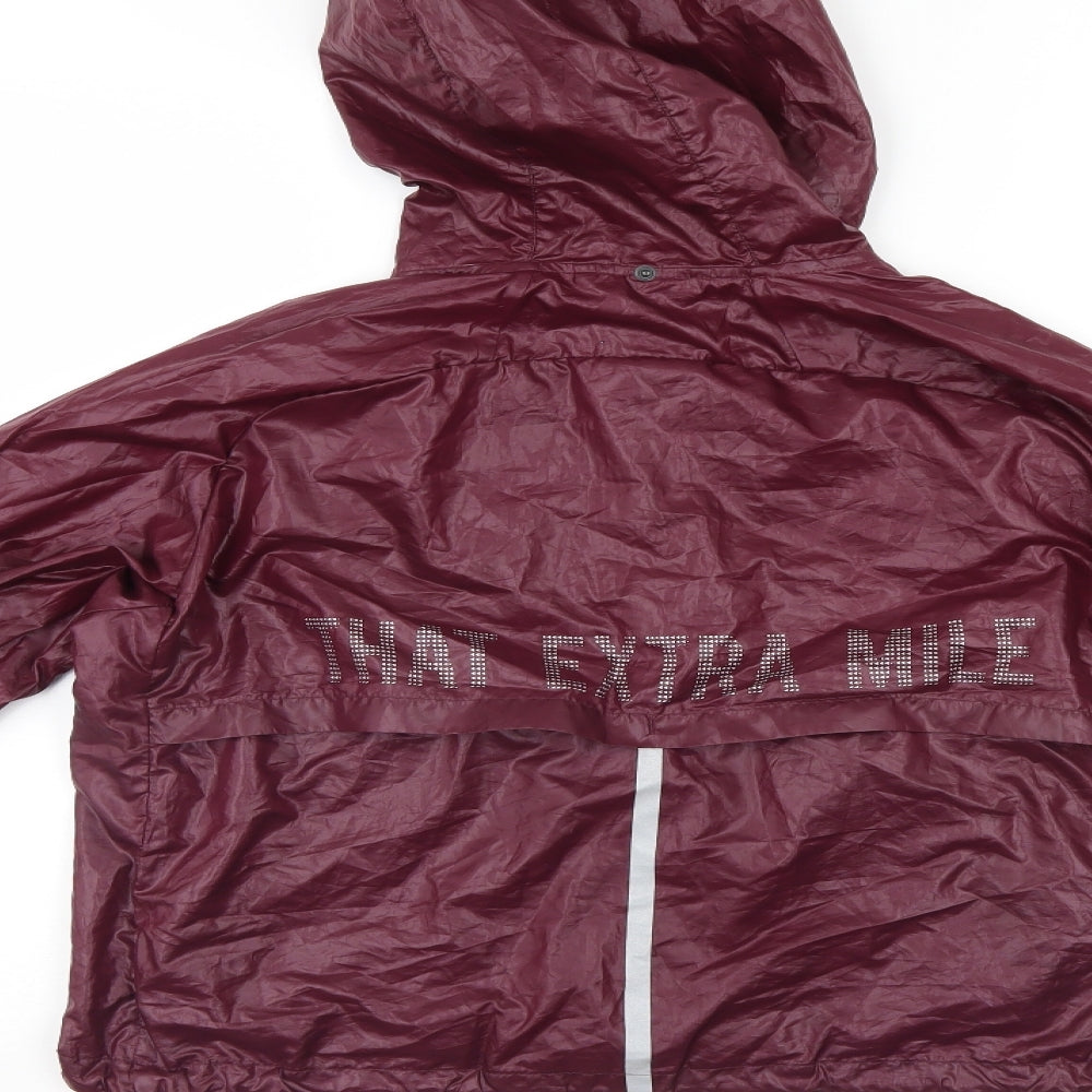 H&M Womens Purple   Rain Coat Jacket Size XS