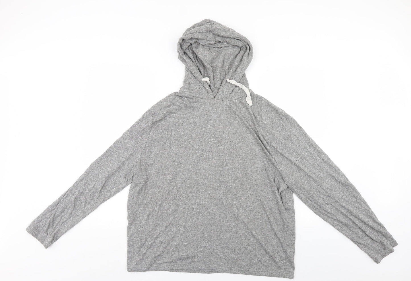 Lounge Womens Grey   Pullover Hoodie Size 2XL