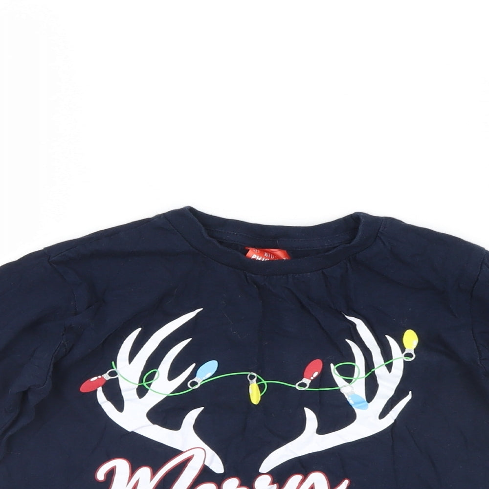 Preworn Girls Blue   Top Pyjama Top Size 8-9 Years