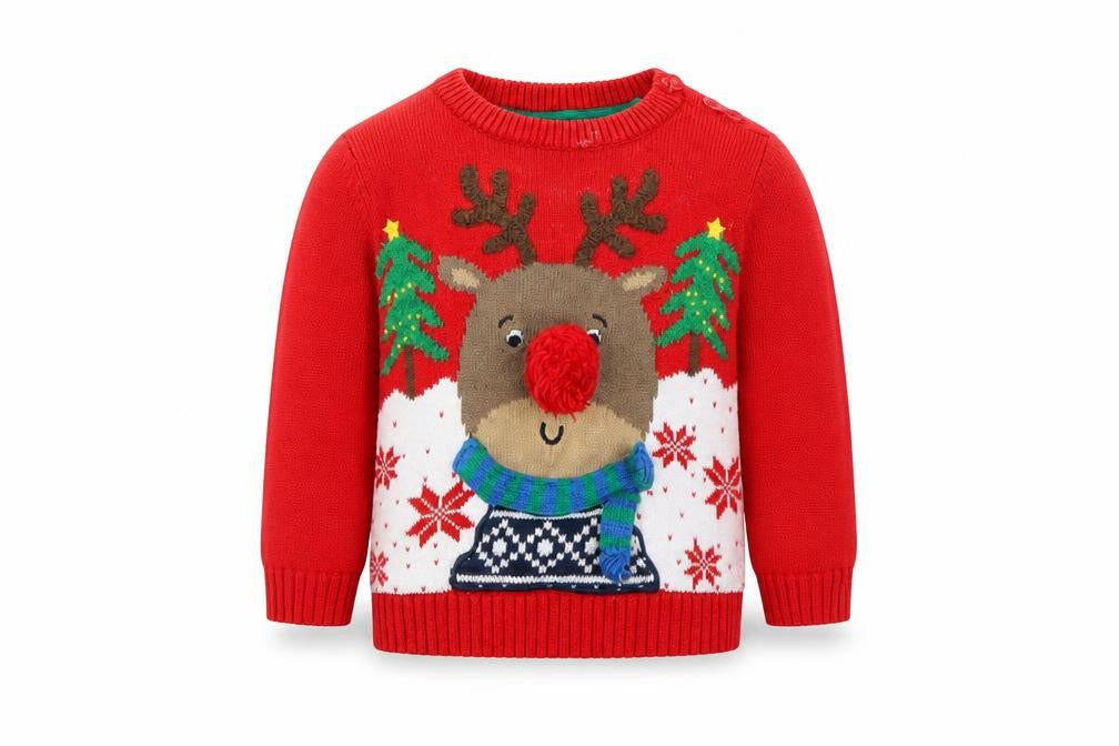 F&F Baby Red   Pullover Jumper Size 0-3 Months