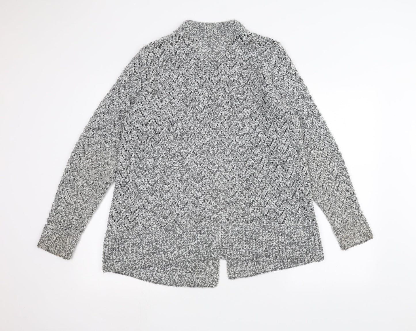ISLE Womens Grey   Jacket Coatigan Size L