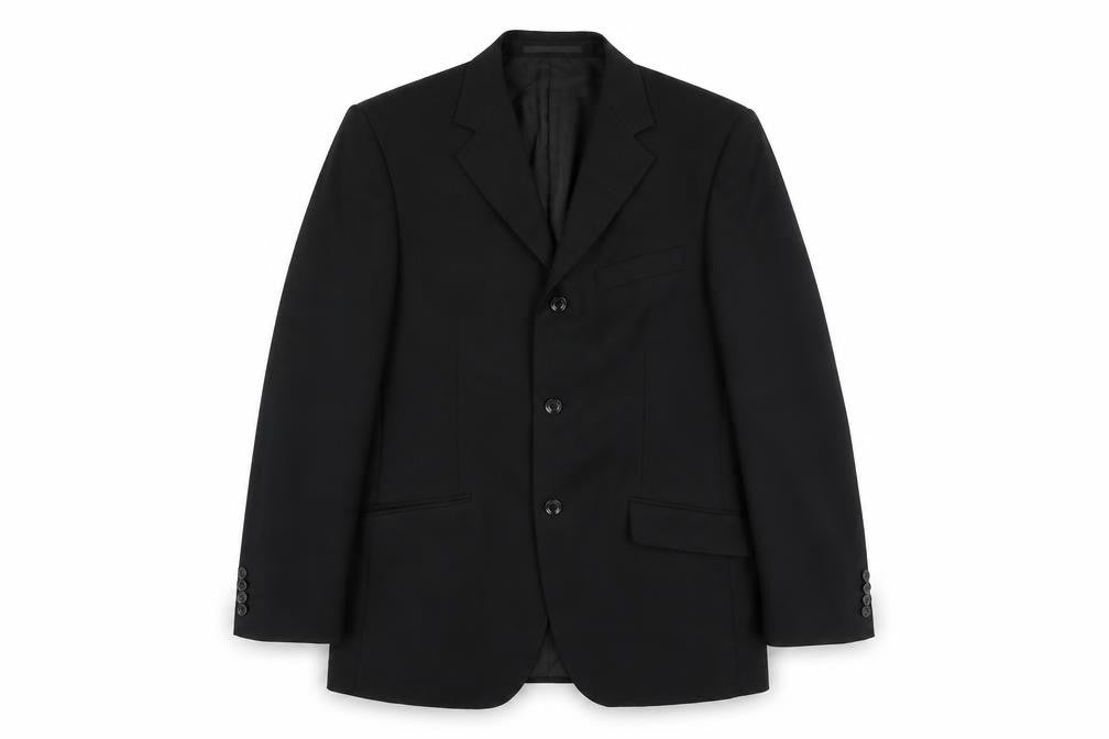 Remus Uomo Mens Black   Jacket Suit Jacket Size 38