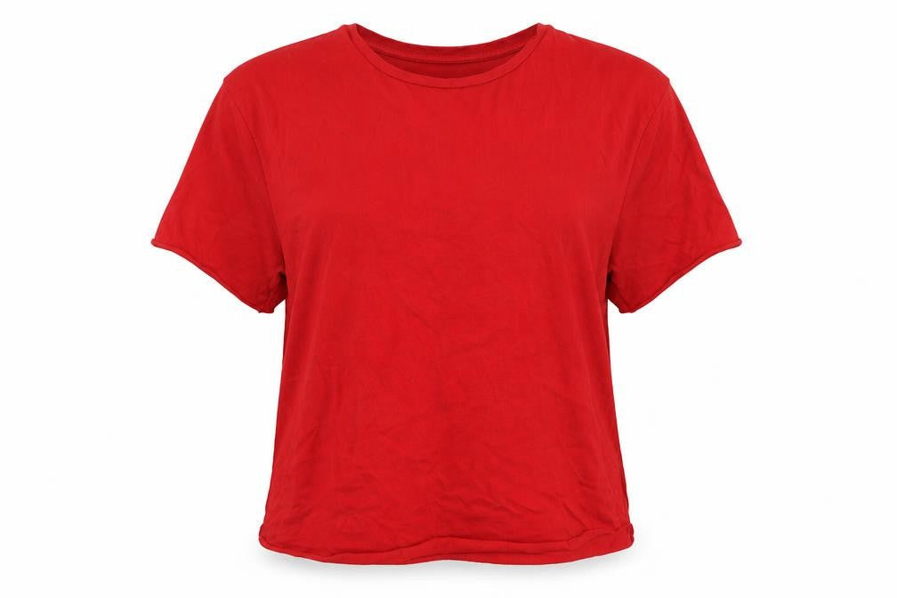 Boohoo Womens Red   Basic T-Shirt Size L