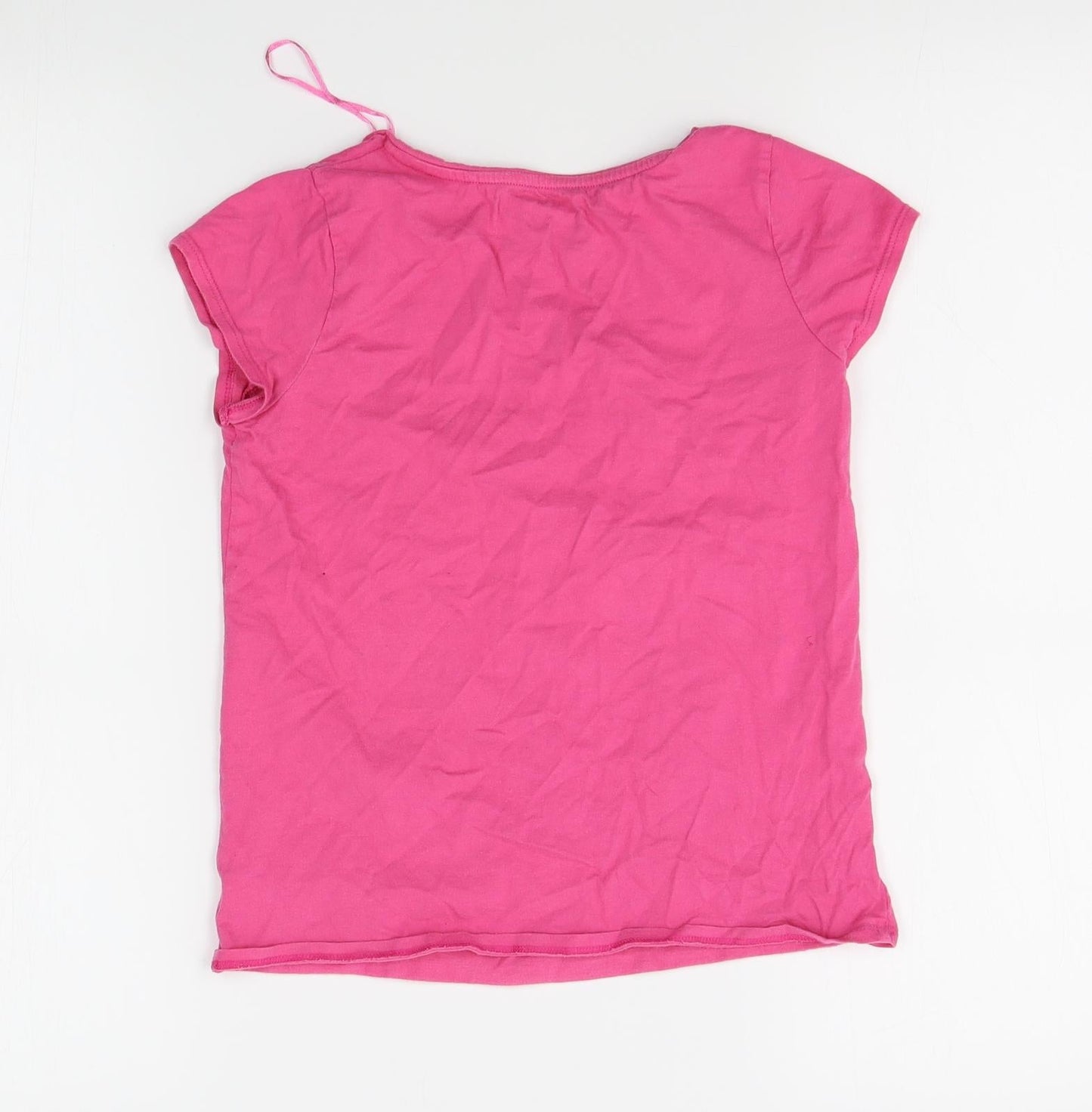 George Girls Pink   Basic T-Shirt Size 9-10 Years  - moshi monsters