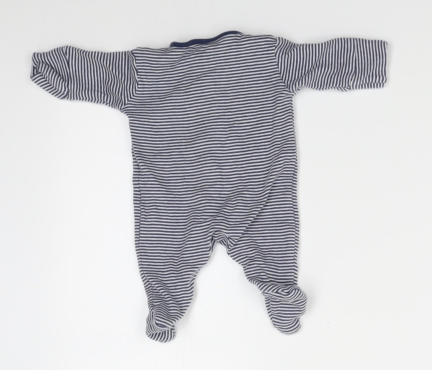 NEXT Baby Black Striped  Babygrow One-Piece Size 0-3 Months