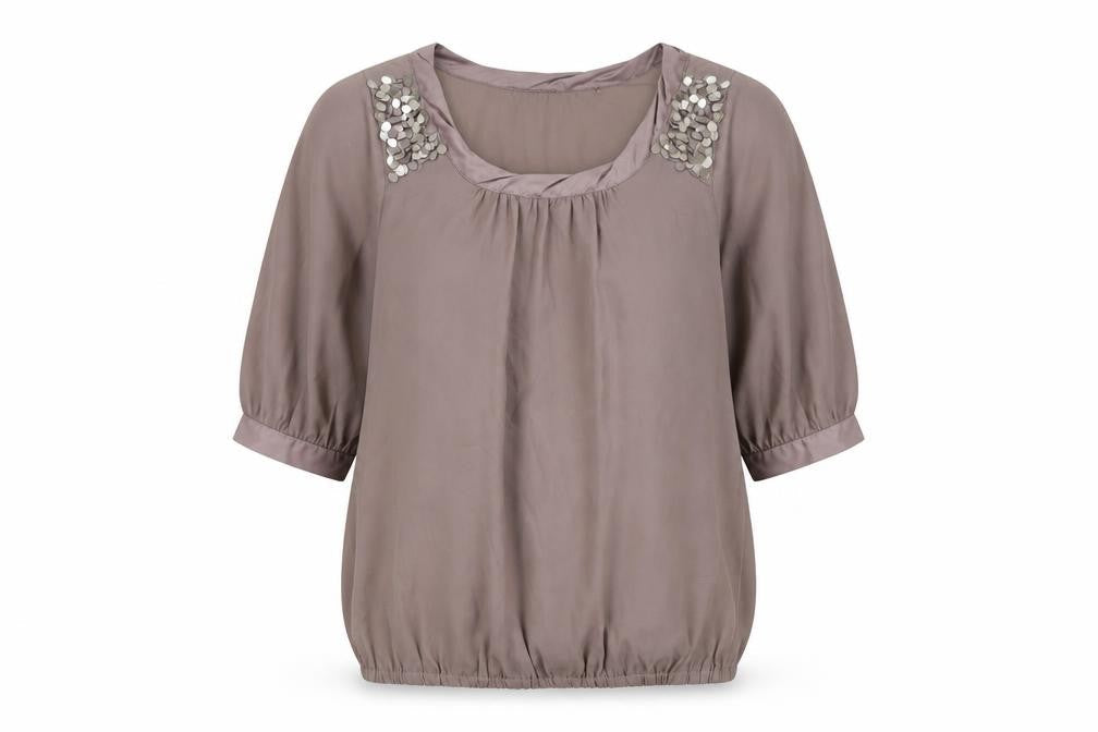 Espirit Womens Brown   Basic Blouse Size 14