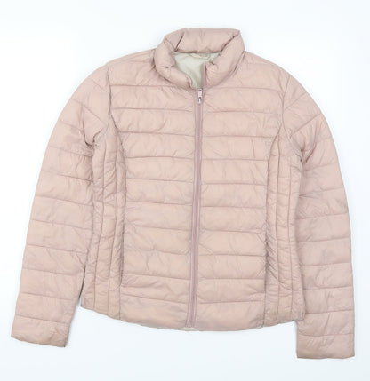Primark Womens Pink   Quilted Coat Size 6