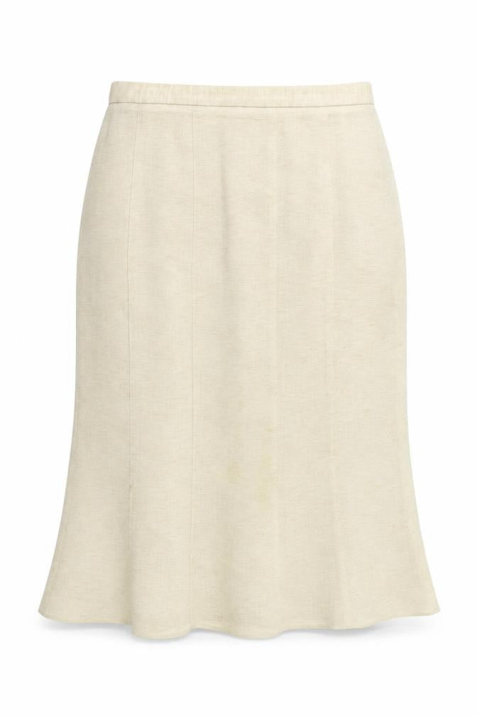 Frankenwalder Womens Beige   Flare Skirt Size 10