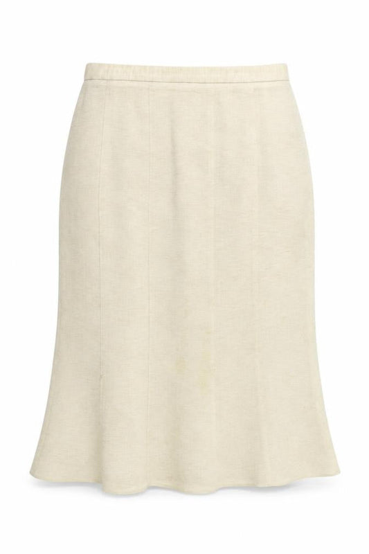 Frank Walder Womens Beige   Flare Skirt Size 10
