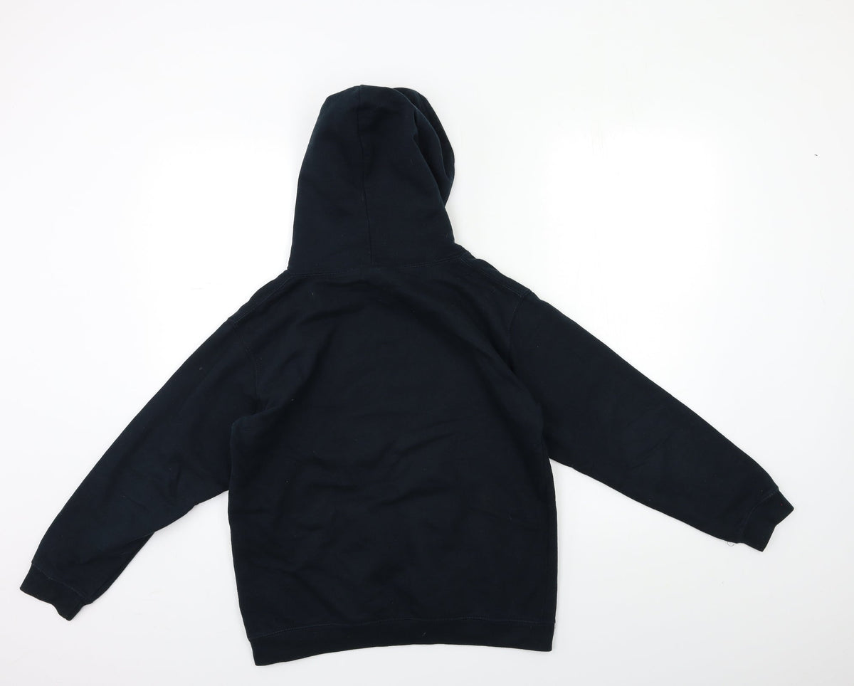 Awdis Girls Black   Pullover Hoodie Size 12 Years  - CANTER ON