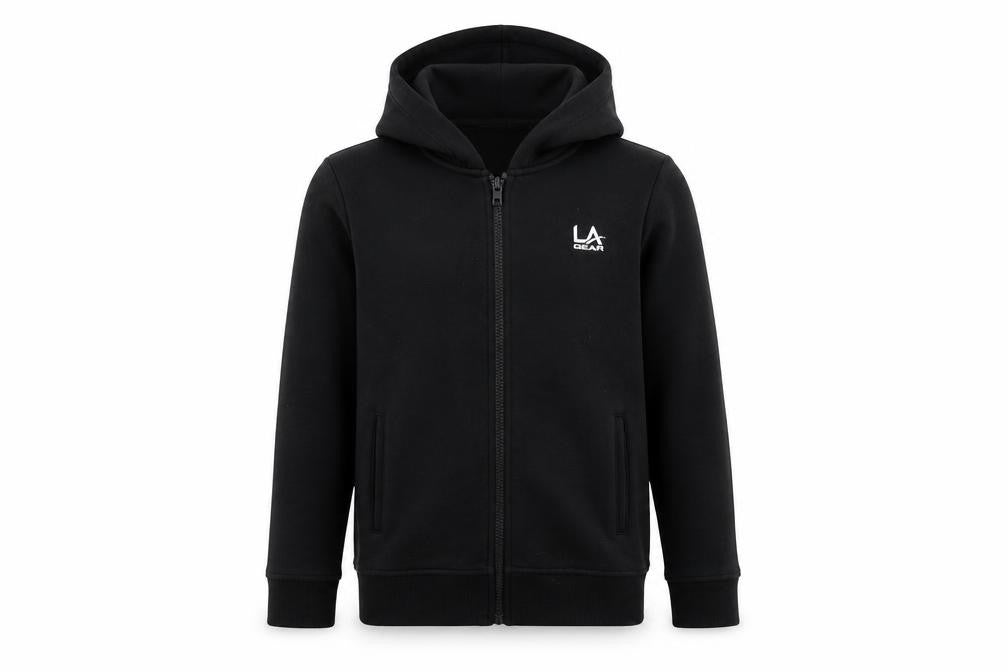 LA Gear Girls Black   Full Zip Hoodie Size 13 Years