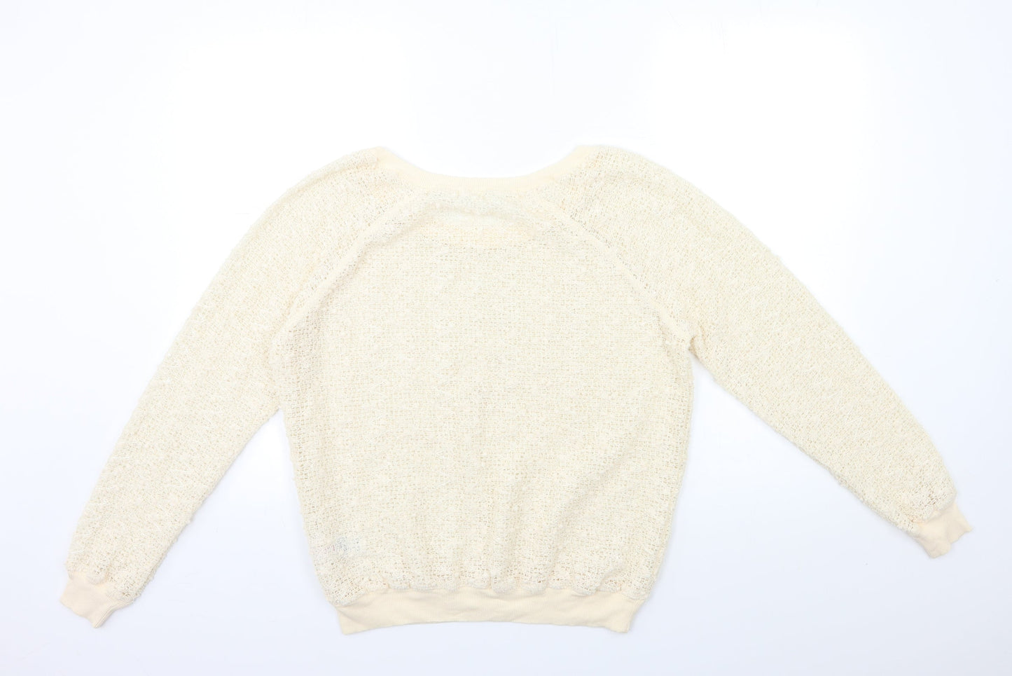 New Look Womens Beige   Pullover Sweatshirt Size M