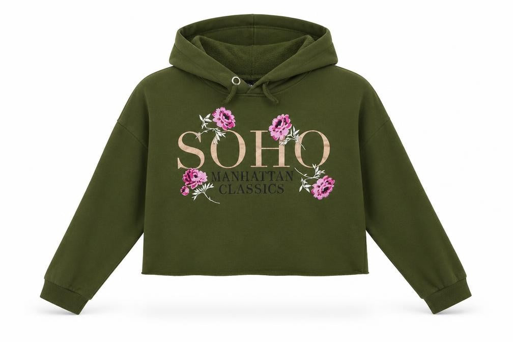 New Look Girls Green   Pullover Hoodie Size 12 Years