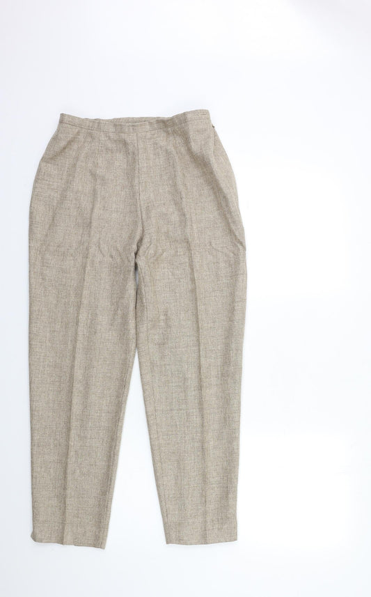 Marks and Spencer Womens Beige   Trousers  Size 12 L27 in
