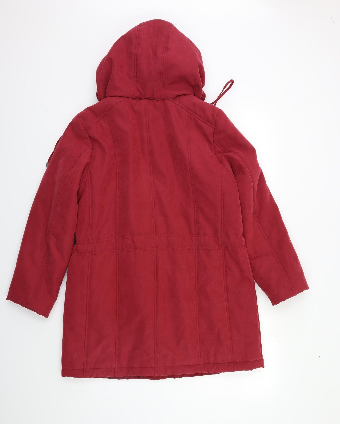 Bonmarché Womens Red   Overcoat Coat Size 10