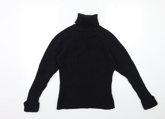 New Look Womens Black  Knit Pullover Jumper Size 10