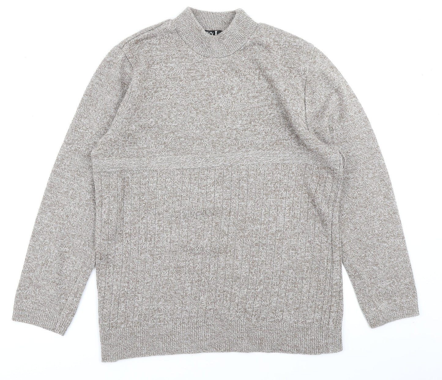 Envy Womens Brown  Knit Pullover Jumper Size L