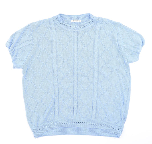 Berkertex Womens Blue  Knit Pullover Jumper Size 14