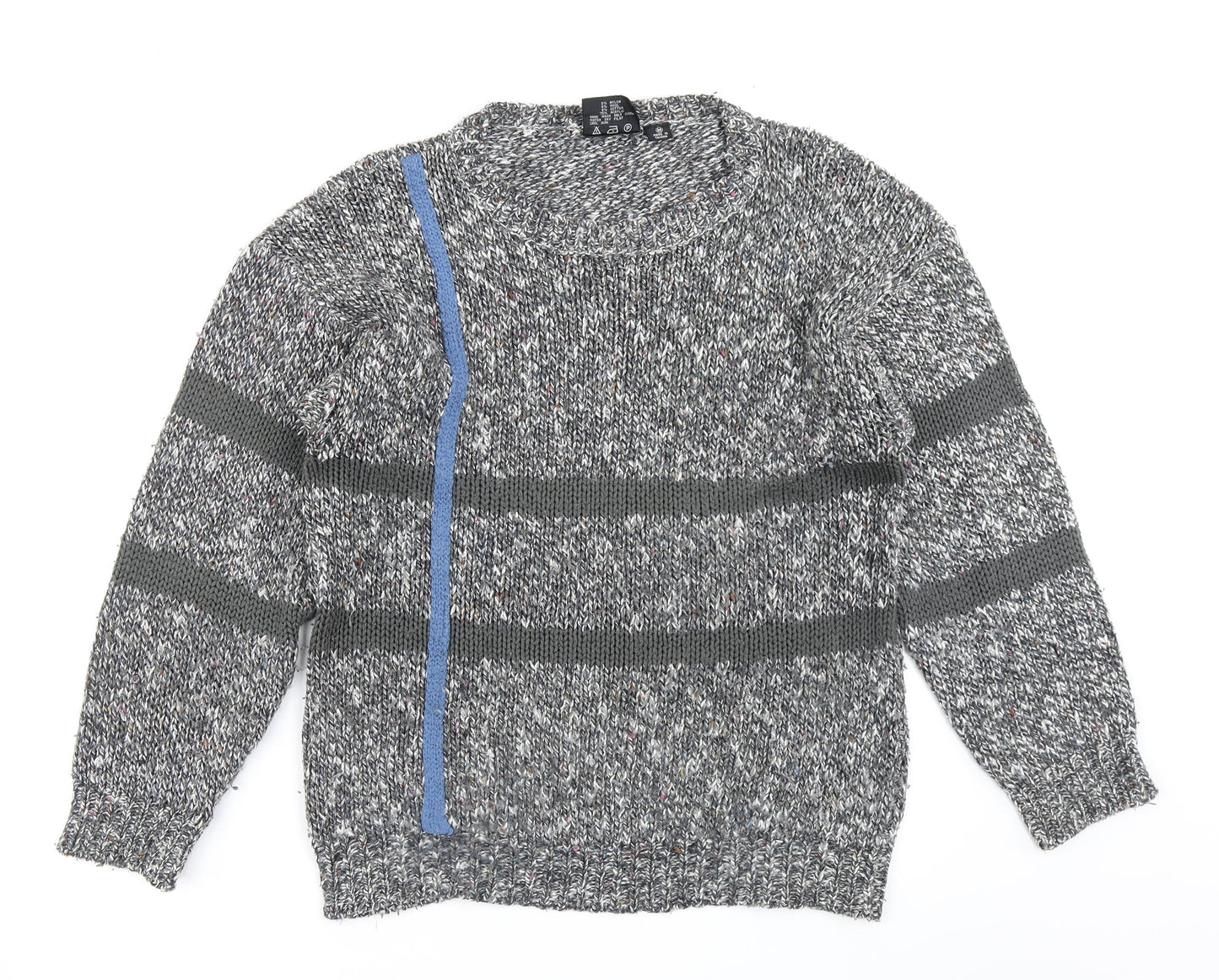 Exposure Womens Grey  Knit Pullover Jumper Size M