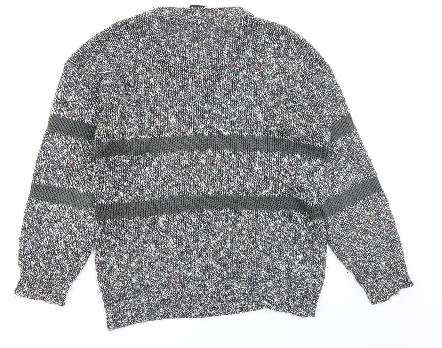 Exposure Womens Grey  Knit Pullover Jumper Size M