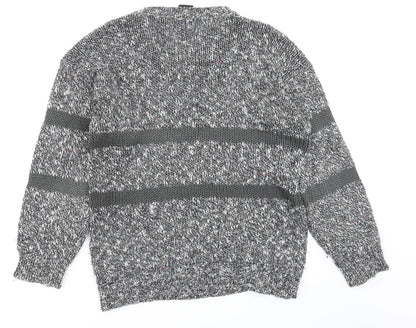 Preloved Exposure Womens Grey  Knit Pullover Jumper Size M - Back