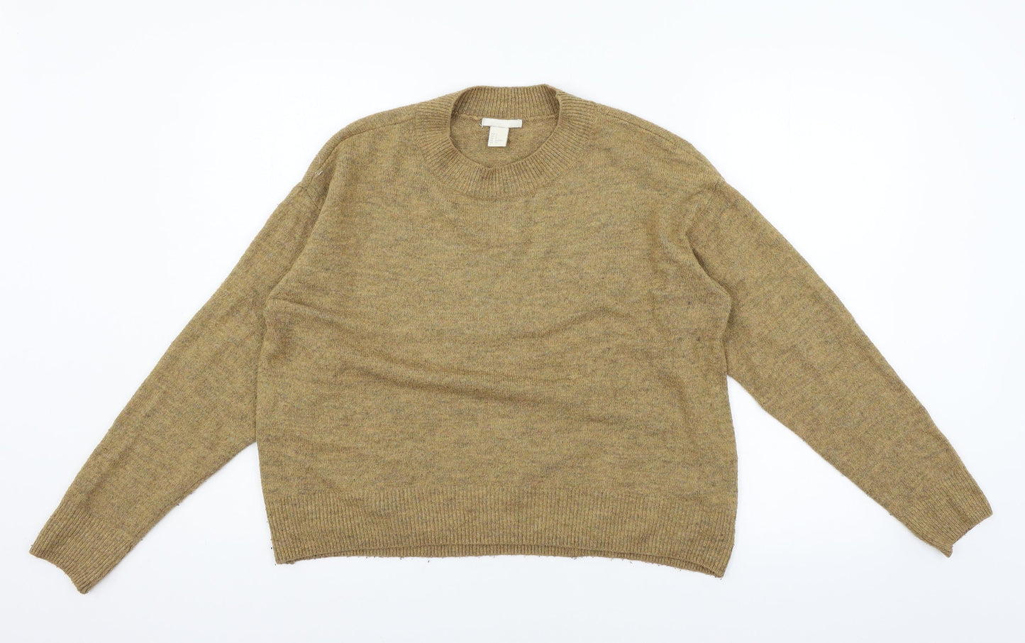 H&M Womens Brown  Knit Pullover Jumper Size S