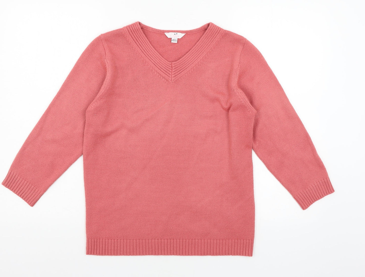 Julipa Womens Pink  Knit Pullover Jumper Size 10