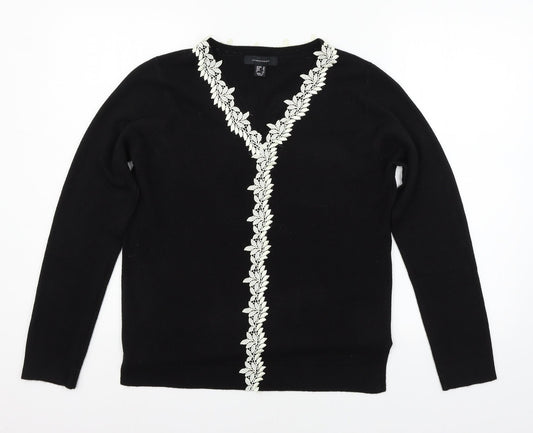 Atmosphere Womens Black  Knit Pullover Jumper Size 10