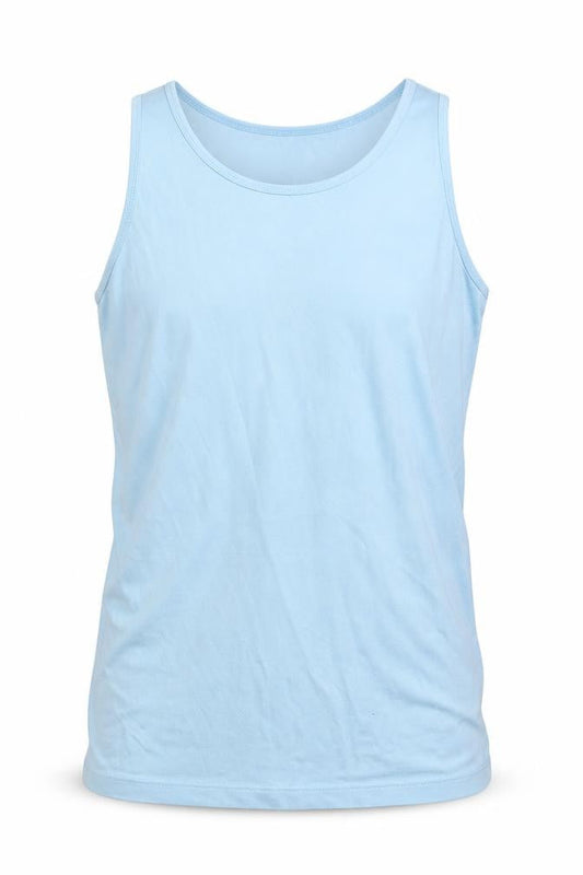Front view of French Connection men’s blue basic casual, size S