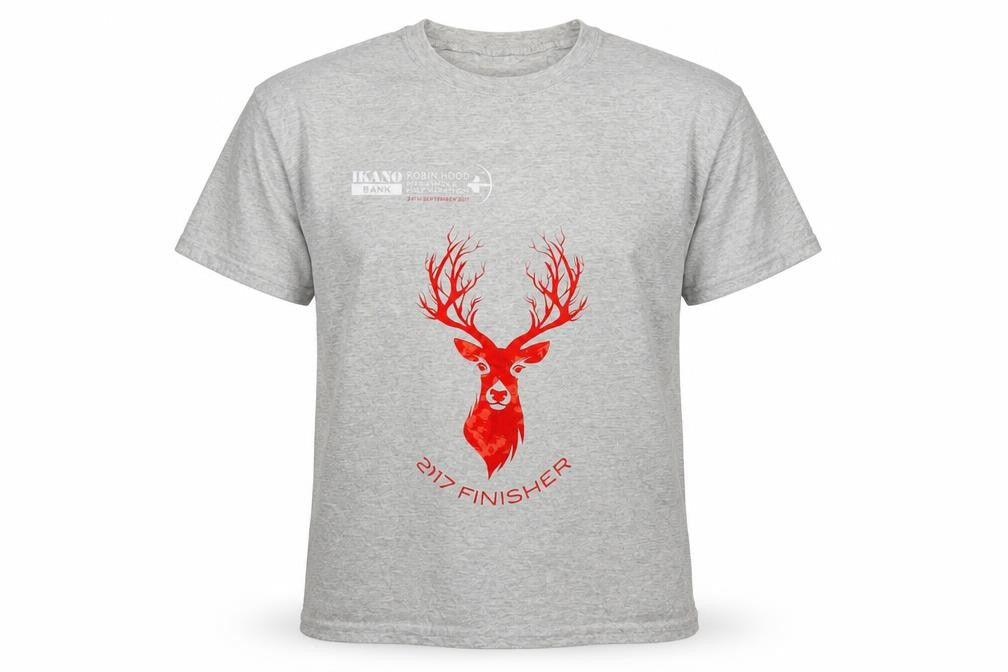 Preworn Mens Grey    T-Shirt One Size  - 2017 Finisher