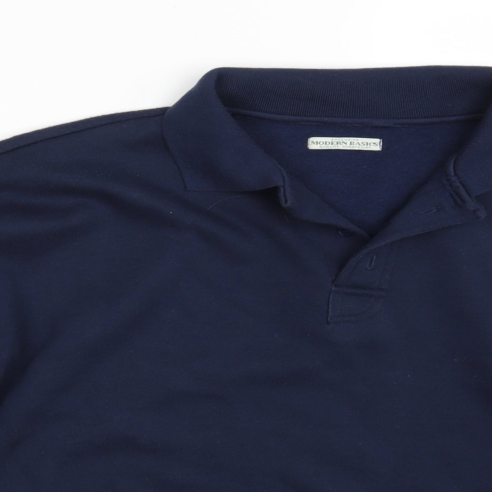 Modern Basics Mens Blue   Pullover Jumper Size L