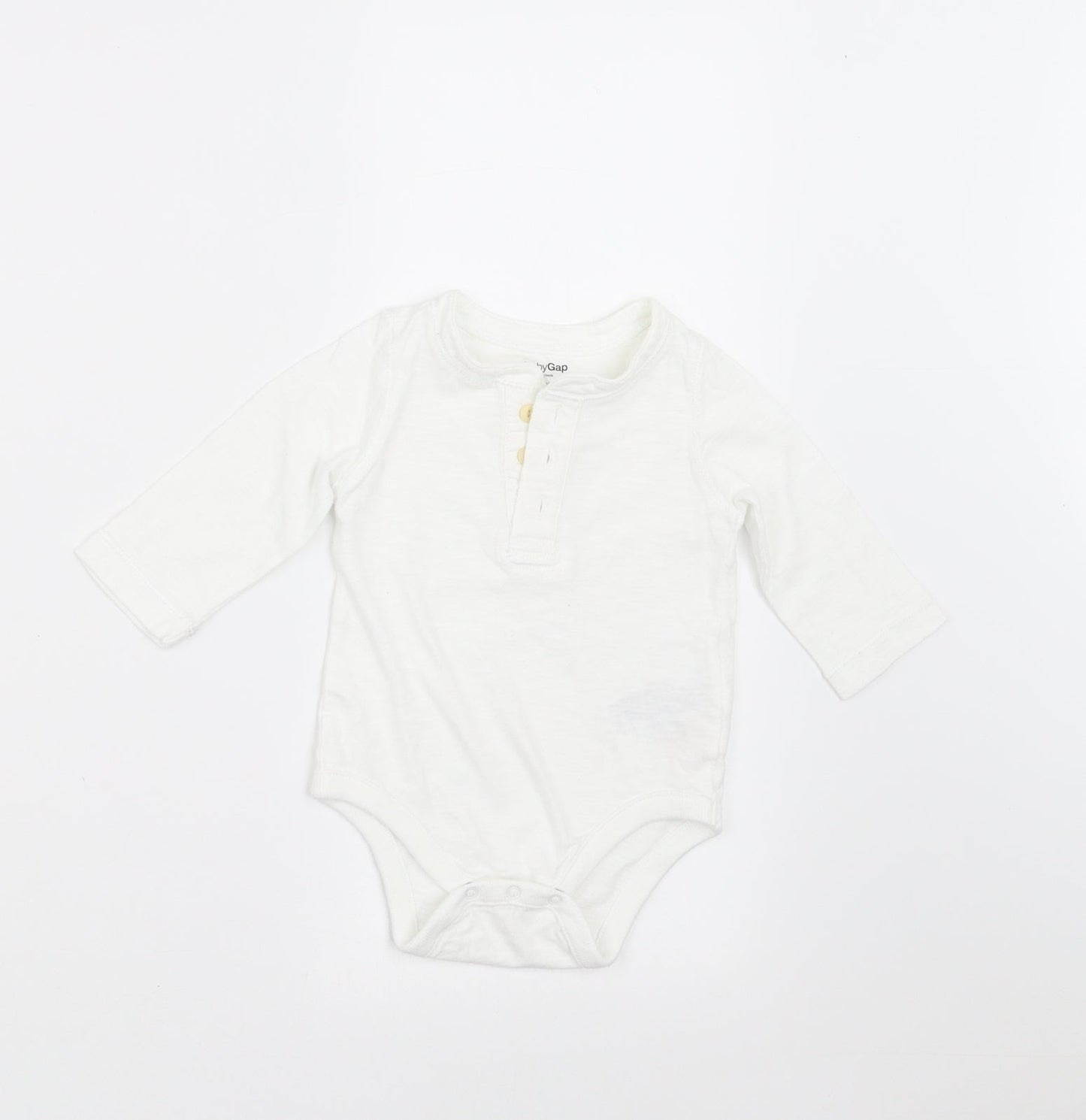 Gap Baby White   Basic T-Shirt Size 3-6 Months  - Body Suit