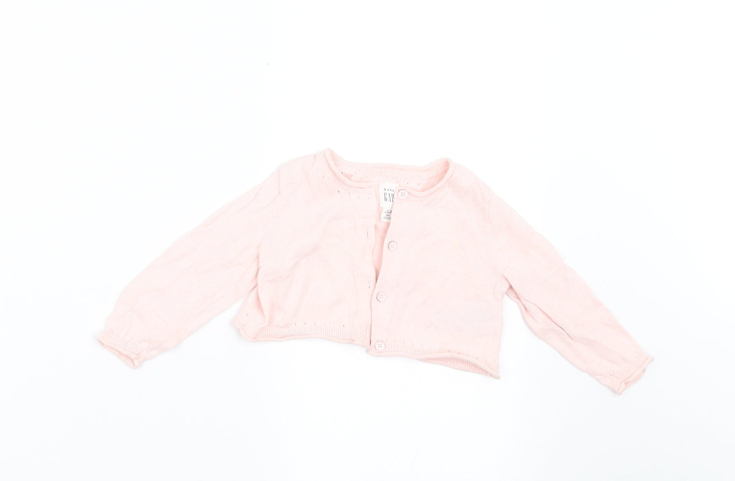 Gap Girls Pink   Cardigan Jumper Size 6-9 Months