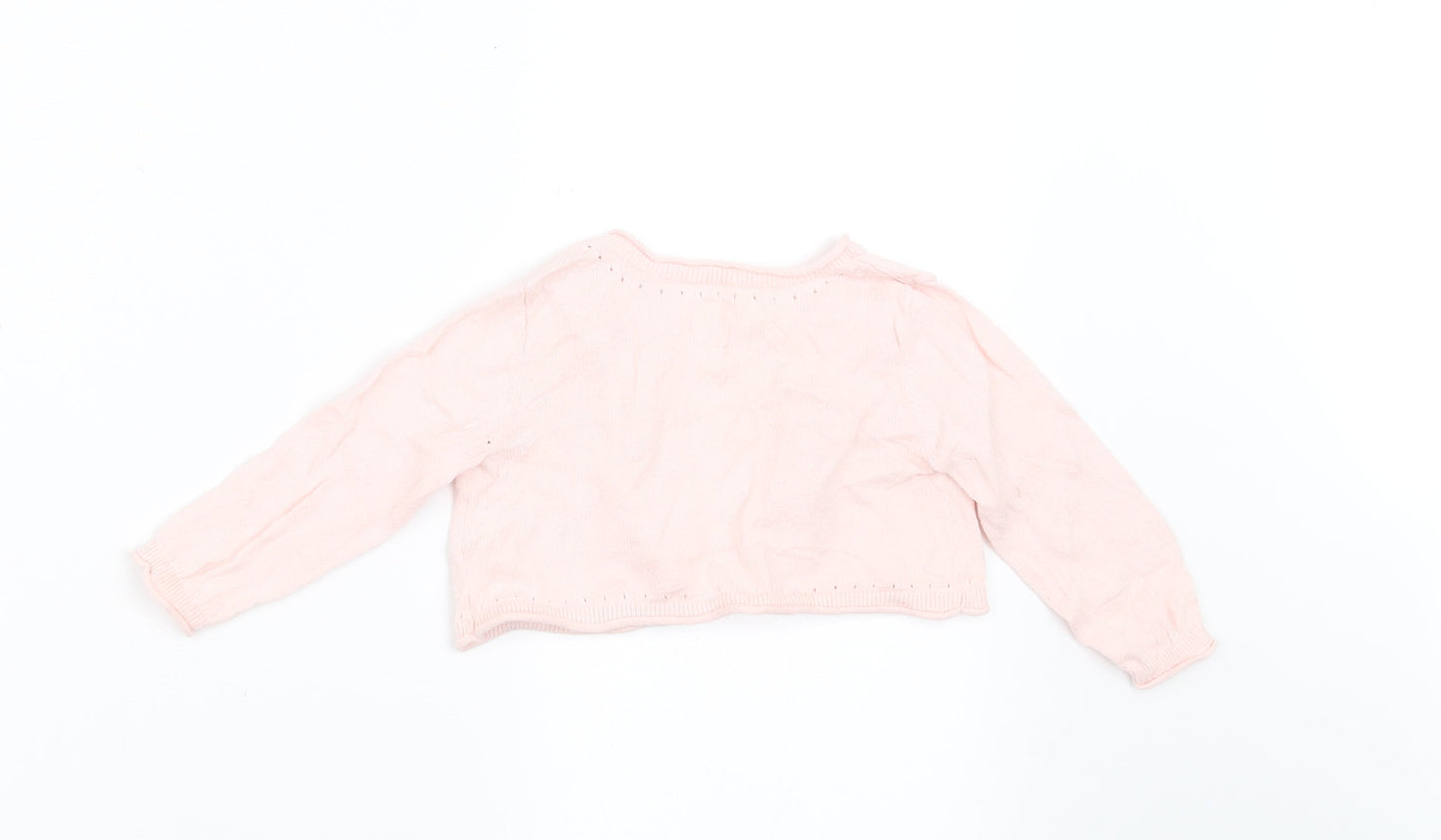 Gap Girls Pink   Cardigan Jumper Size 6-9 Months