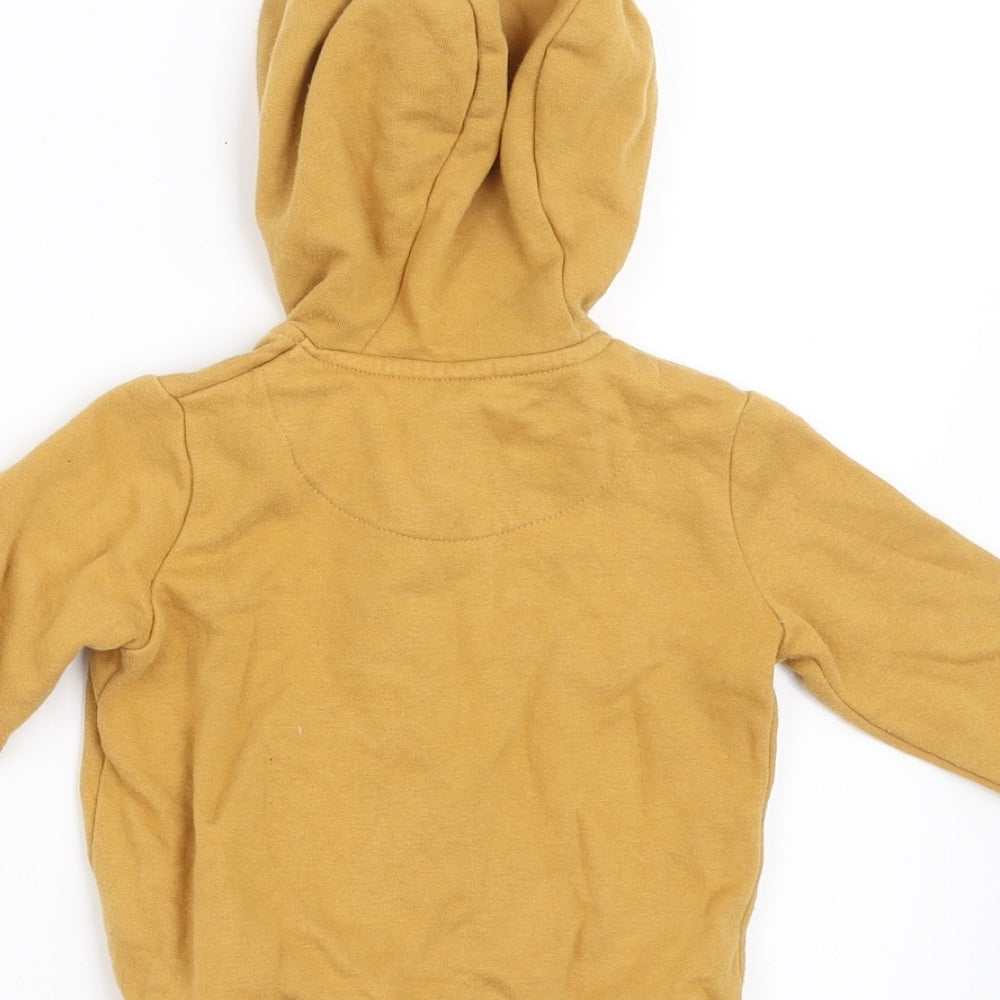 F&F Boys Yellow   Full Zip Jumper Size 6-9 Months  - dinasour