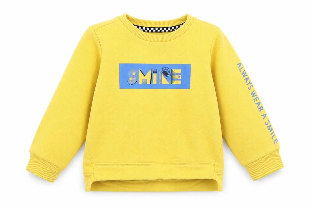 Nutmeg Boys Yellow   Pullover Jumper Size 9-12 Months  - SMILE