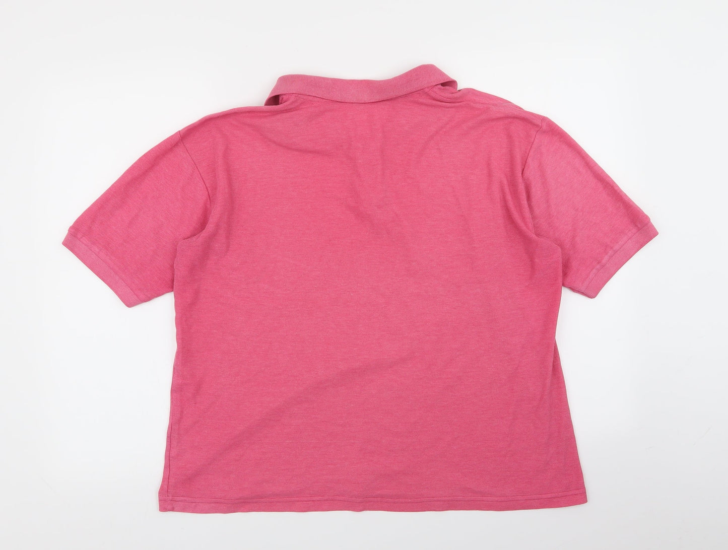 glassigue Mens Pink    Polo Size M