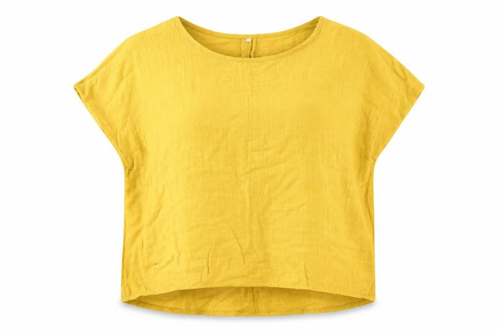 Preworn Womens Yellow   Basic T-Shirt Size XL