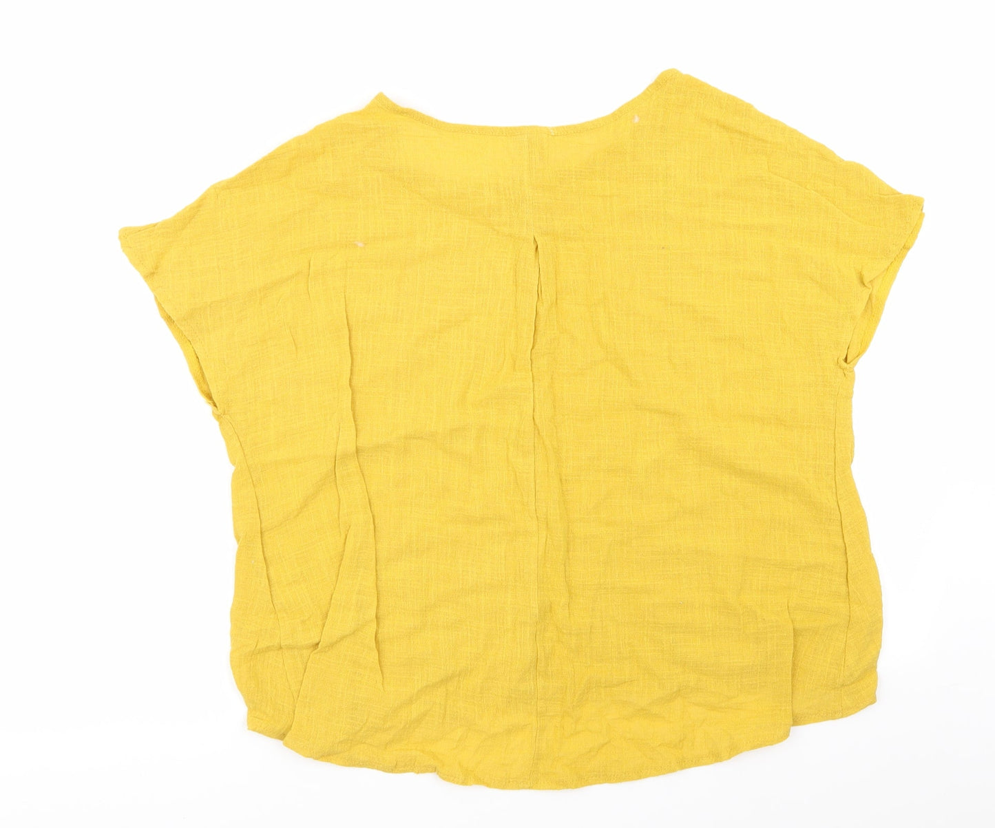 Preworn Womens Yellow   Basic T-Shirt Size XL