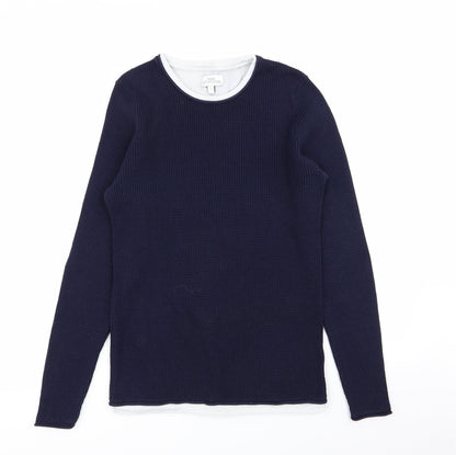 Next Mens Blue   Pullover Jumper Size S